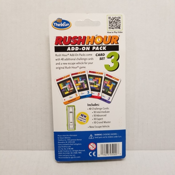 RUSH HOUR CARD SET 3 SEALED Limo Add-On For The Original Traffic Jam Puzzle Game - Picture 4 of 6